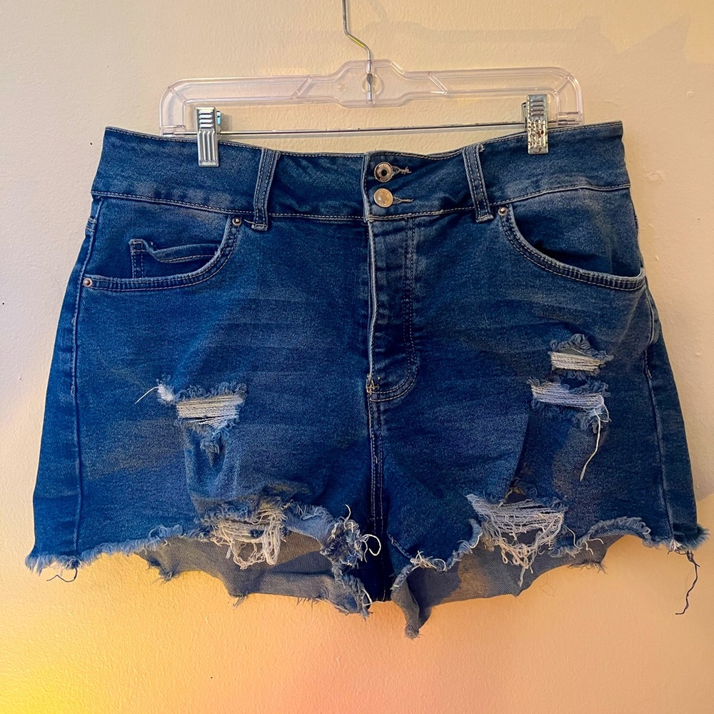 Unknown brand Jean shorts.